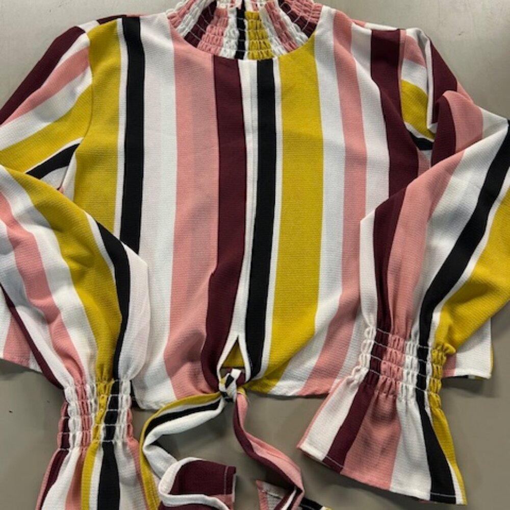 turtle neck tie crop